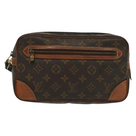 LOUIS VUITTON Monogram Marly Dragonne GM Clutch Bag M51825 LV Auth 137713 - Picture 9 of 15